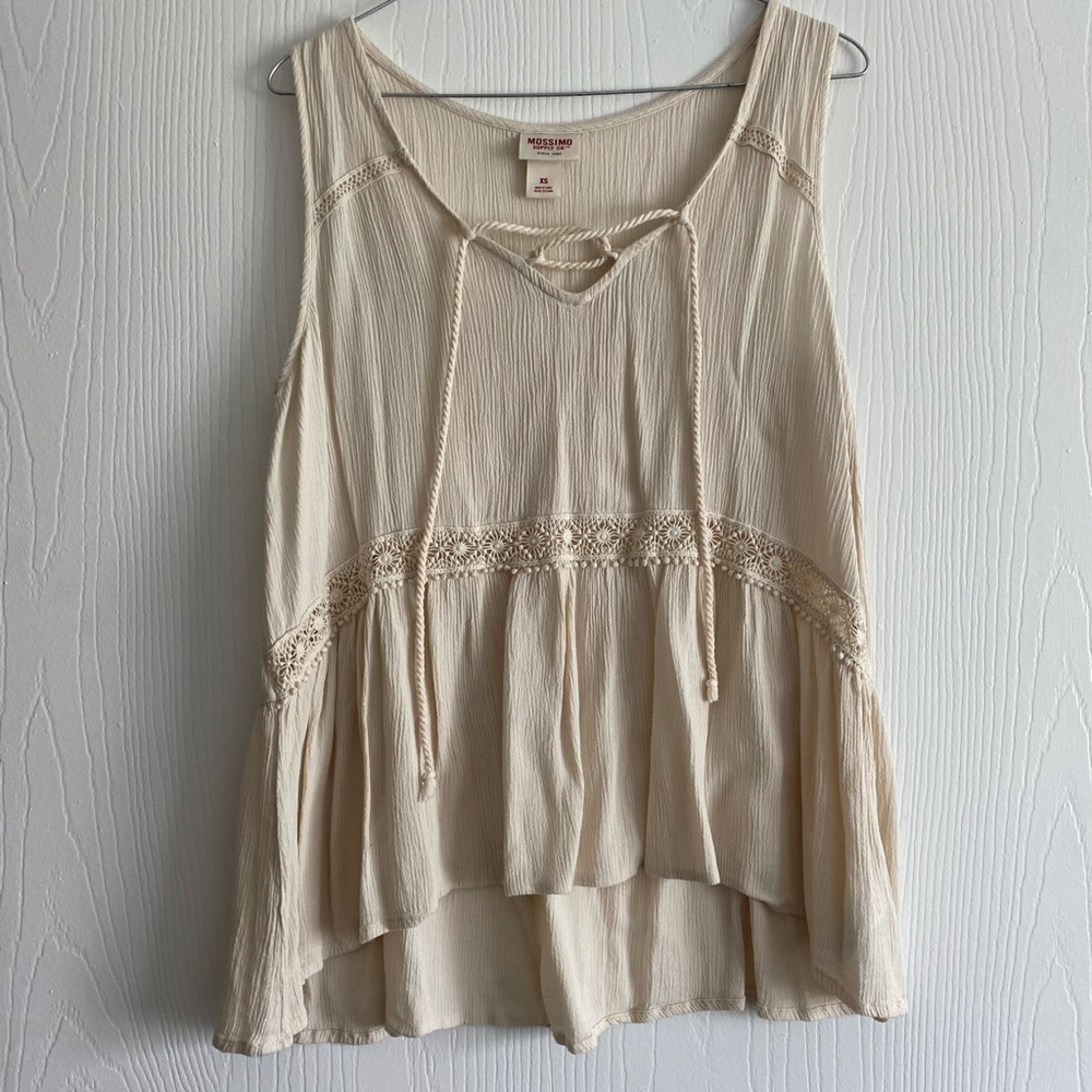 Cream colored tank top